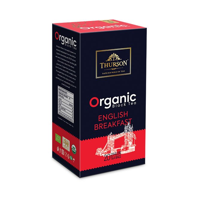 Organic Black Tea English Breakfast 20 Envelopes